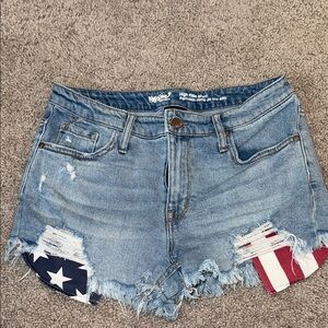 Mossimo Supply Distressed High-Waisted Shorts
